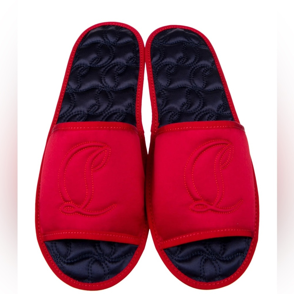 Christian Louboutin Slippers and Sleep Mask
